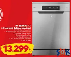 HOOVER HF 3E9L0X2-17 5 PROGRAMLI BULAŞIK MAKİNESİ fiyat ve kampanya bilgisi